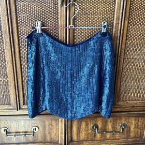 MLV sequin skirt navy